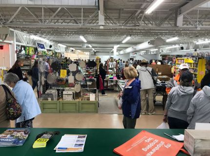 Inside of Shipshewana Across the Road Indoor Flea Market Fall