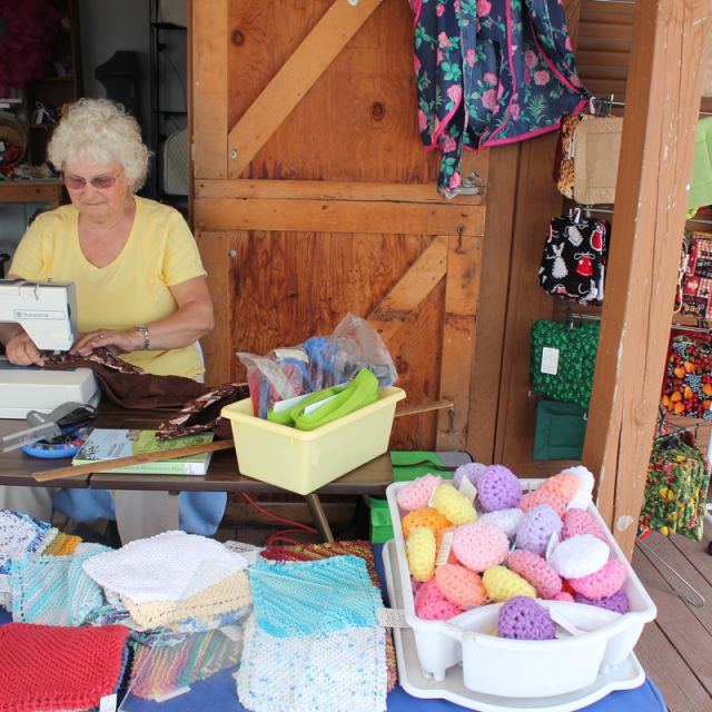 Handmade Dish Scrubbies at Shipshewana Flea Market