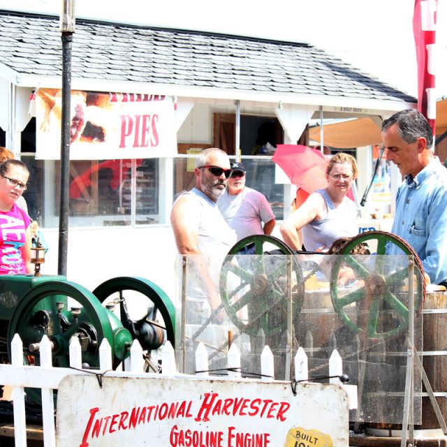 Antique Steam Powered Ice Cream Maker at Shipshewana Flea Market 