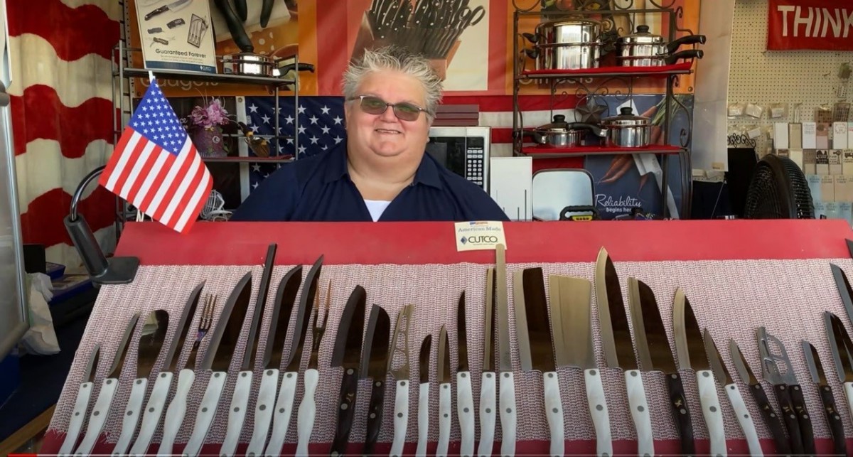 This Shipshewana Flea Market Booth is “Sharp”